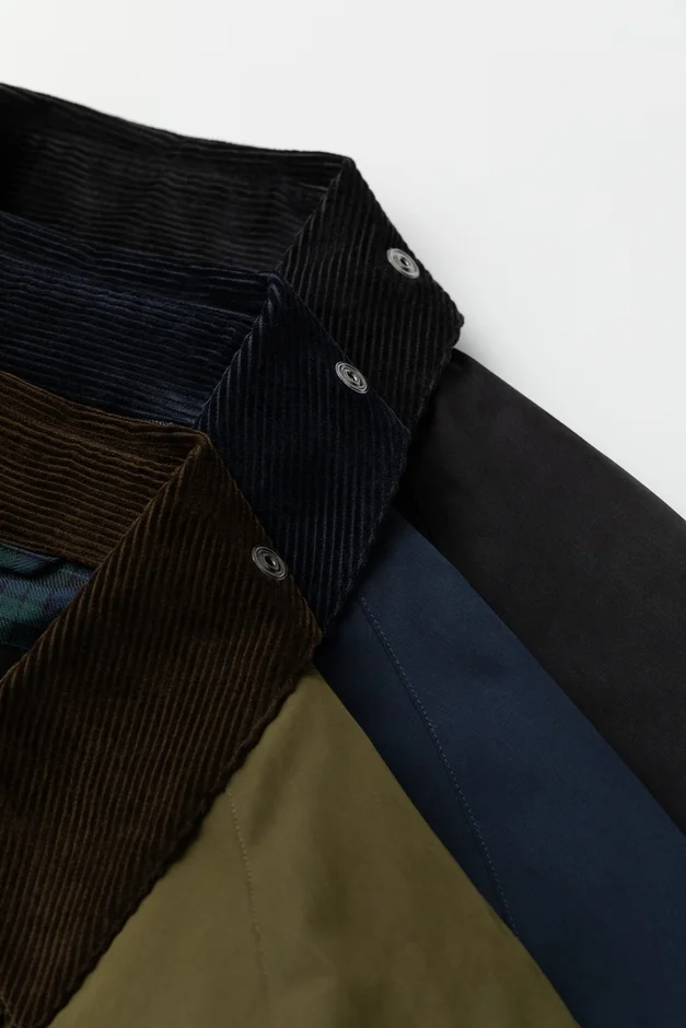Barbour OS TRANSPORT JACKET 素材感