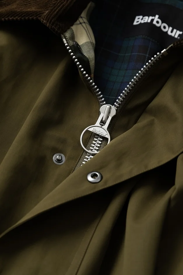 Barbour OS TRANSPORT JACKET ジッパー・裏地