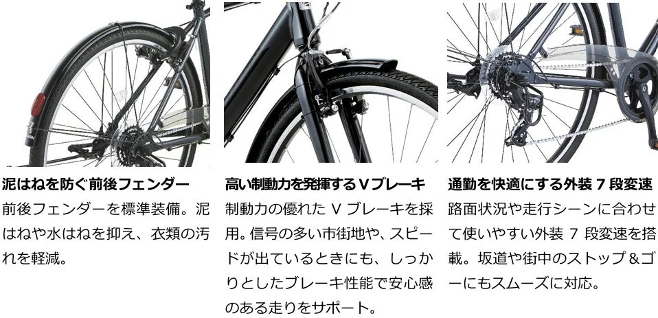 自転車の主要機能