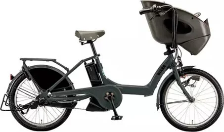 ダークグレーの電動アシスト自転車