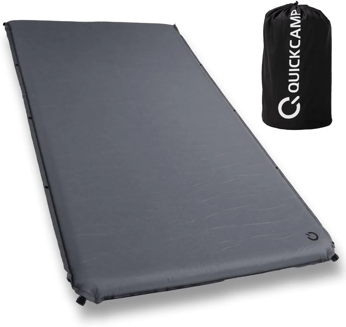 キャンプマット、スリーピングパッド、アウトドア、キャンプ用品、レジャー、グレー、収納袋、QUICKCAMP