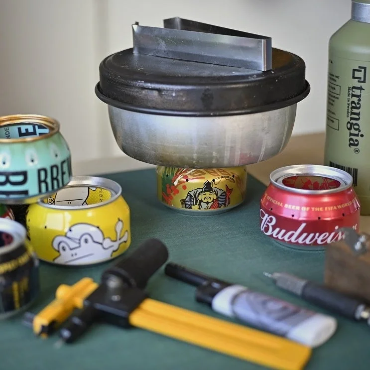 缶ストーブ,DIY,アウトドア,キャンプ用品,リサイクル,手作り,調理器具,ビール缶,trangia,Budweiser
