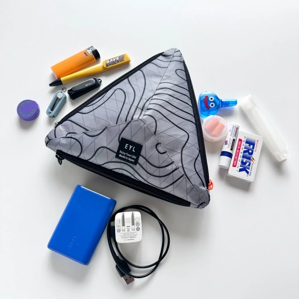 EDC,小物,ガジェット,ポーチ,日用品,文房具,充電器,モバイルバッテリー,ミント,旅行用品,整理整頓