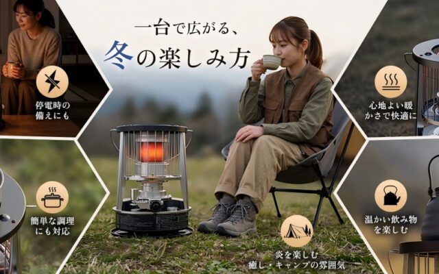冬のぬくもりを、囲もう。HAGOOGI、360°に暖かさが広がる対流式石油ストーブを発売