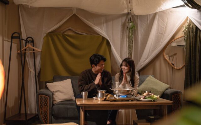 【愛知・一宮】冬だから行きたい！焚き火と夜空、選べる鍋やチーズフォンデュに心躍る冬限定グランピングがスタート ウッドデザインパーク一宮